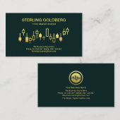 Gold Uptrend Stock Movement Graph Forex Dealer Visitenkarte (Vorne/Hinten)