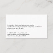 Gold Utensils Logo | Kulinarisch | Restaurant Visitenkarte (Rückseite)