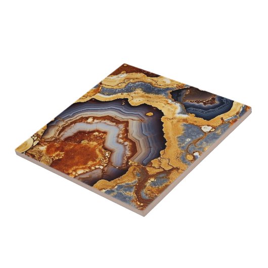 Gold Vein Agate Keramik Tile Fliese (Seite)