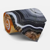 Gold Vein Agate Neck Tie Krawatte (Gerollt)