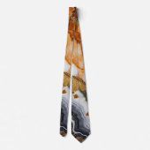 Gold Vein Agate Neck Tie Krawatte (Rückseite)