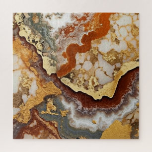 Gold Vein Agate Puzzle
