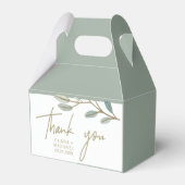 Gold Veined Eucalyptus Vielen Dank Geschenkschachtel (Vorderseite)