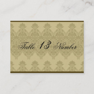 Gold verkörperte Renaissance-Hochzeitstabelle Platzkarte