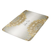 Gold Verziert Bath Mat Badematte (Schrägansicht)