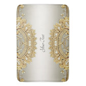 Gold Verziert Bath Mat Badematte (Vorderseite Vertikal)