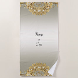 Gold Verziert Beach Handtuch