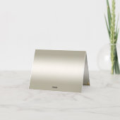 Gold Verziert Danke-Karte Dankeskarte (Rückseite)