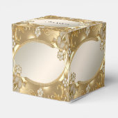 Gold Verziert Floral Fevor Box Geschenkschachtel (Rückseite)