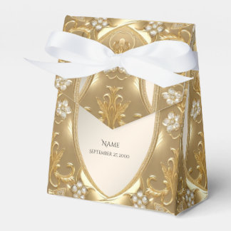 Gold Verziert Floral Fevor Box Geschenkschachtel