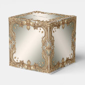 Gold Verziert Frame Fevor Box Geschenkschachtel (Rückseite)