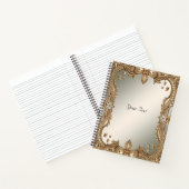 Gold Verziert-Frame-Notebook Notizblock (Innenseite)