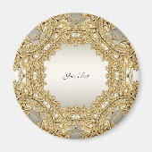 Gold Verziert Magnet (Vorne)