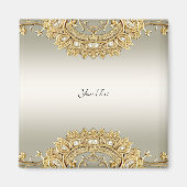 Gold Verziert Magnet (Vorne)