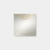 Gold Verziert Post It Notes Post-it Klebezettel (Vorderseite)