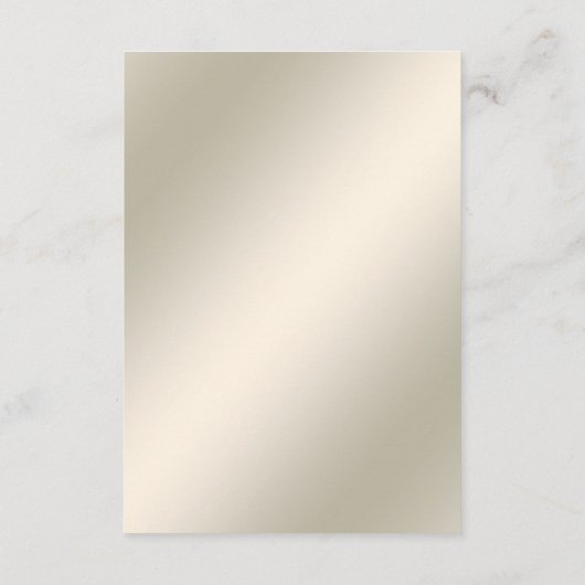 Gold Verzierte Blumen-Detail-Umschließungskarte Begleitkarte (Rückseite)