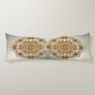 Gold Verzierte Blütenkissen Seitenschläferkissen