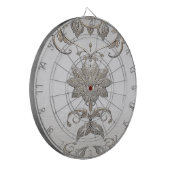 Gold Verzierte Dartboard Dartscheibe (Vorderseite Links)