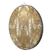 Gold Verzierte Dartboard Dartscheibe (Vorderseite rechts)