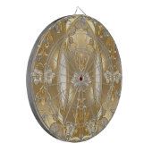 Gold Verzierte Dartboard Dartscheibe (Vorderseite Links)