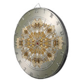 Gold Verzierte Dartboard Dartscheibe (Vorderseite rechts)