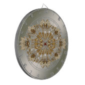 Gold Verzierte Dartboard Dartscheibe (Vorderseite Links)