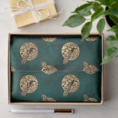 Gold Verzierte Friedenssicherungen im Grünen Dekou Seidenpapier (Geschenk)