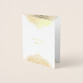 Gold verzierte Mandala-Folie Folienkarte (Vorderseite)