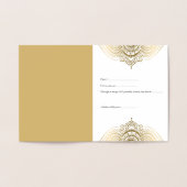 Gold verzierte Mandala-Folie Folienkarte (Innenseite)