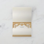 Gold Verzierte Perlen Dankeschön Karte (Innenseite)