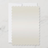 Gold Verzierte Perlen Probe Abendessen Einladung (Rückseite)