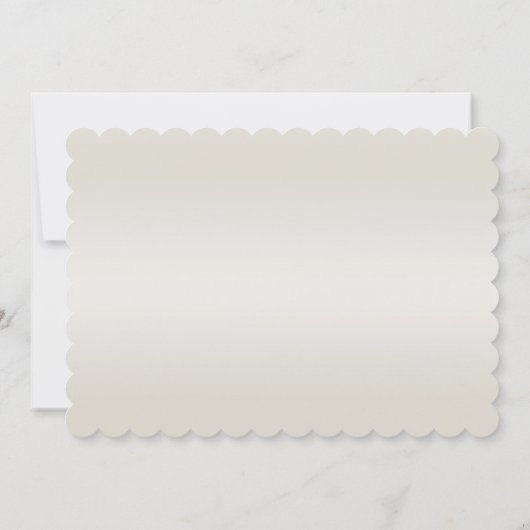 Gold Verzierte Perlen Save the Date Karte (Rückseite)