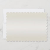 Gold Verzierte Perlen Save the Date Karte (Rückseite)