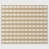 Gold Verzierte Perlen Umschlagpapier Geschenkpapier (Flach)