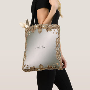 Gold Verzierte Rahmen Totbeutel Tasche
