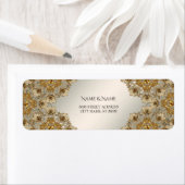 Gold Verzierte Rücksendeadresse (Insitu)