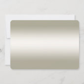 Gold Verzierte Save the Date-Karte Date (Rückseite)