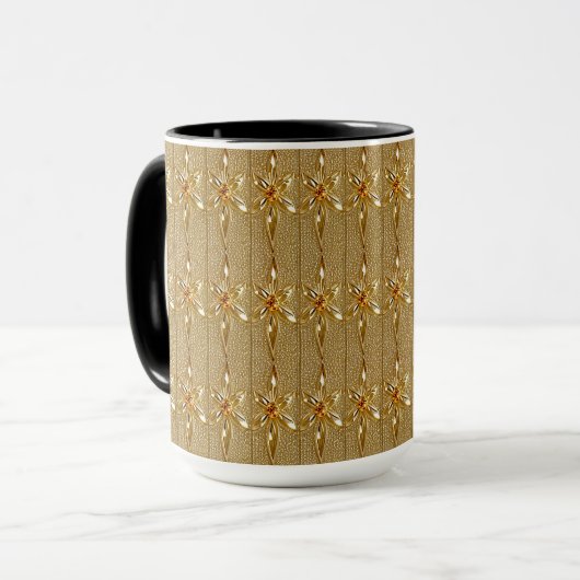 Gold Verzierte Tasse (Vorderseite Links)
