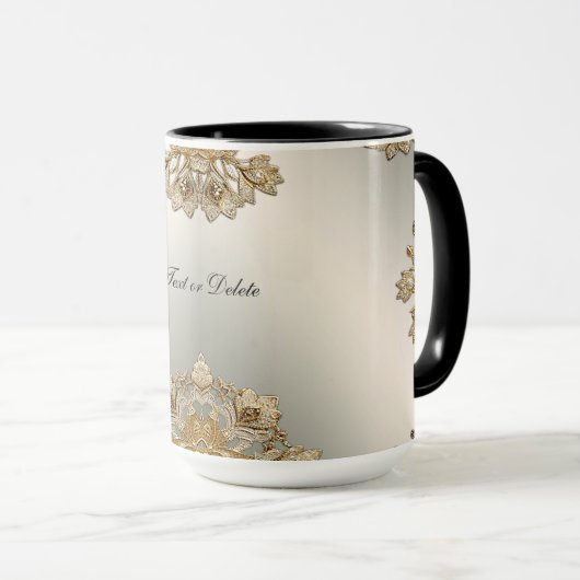 Gold Verzierte Tasse (VorderseiteRechts)