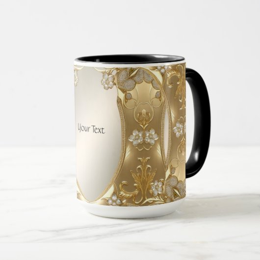 Gold Verzierte Tasse (VorderseiteRechts)