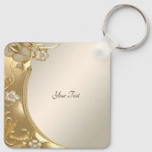 Gold Verzierter Schlüsselanhänger (Rückseite)