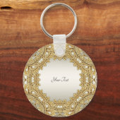 Gold Verzierter Schlüsselanhänger (Rückseite)