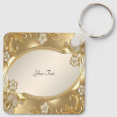 Gold Verzierter Schlüsselanhänger (Rückseite)