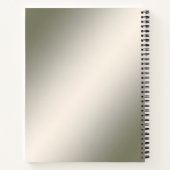 Gold Verziertes Floral-Notebook Notizblock (Rückseite)