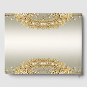 Gold Verziertes Gästebuch (Rückseite)