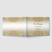 Gold Verziertes Gästebuch (Voll)