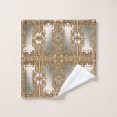 Gold Verziertes Handtuch Set (Waschlappen)