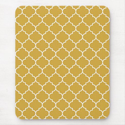 Gold-Vierblatt-Muster Mousepad (Vorne)