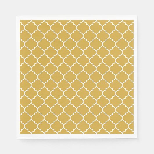 Gold-Vierblatt-Muster Serviette (Vorderseite)