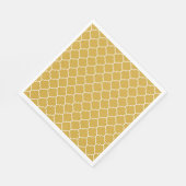 Gold-Vierblatt-Muster Serviette (Ecke)
